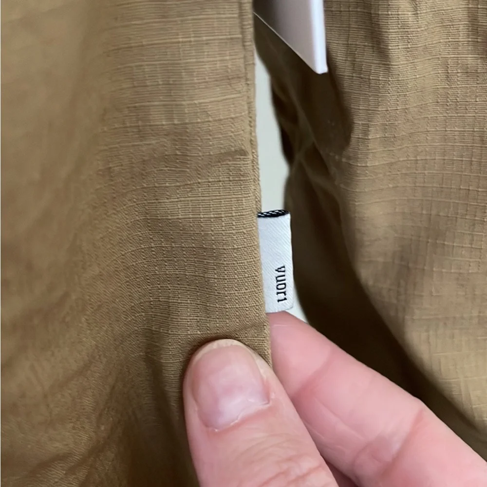 VUORI rip stop shirt jacket Wheat color S - Picture 3 of 7